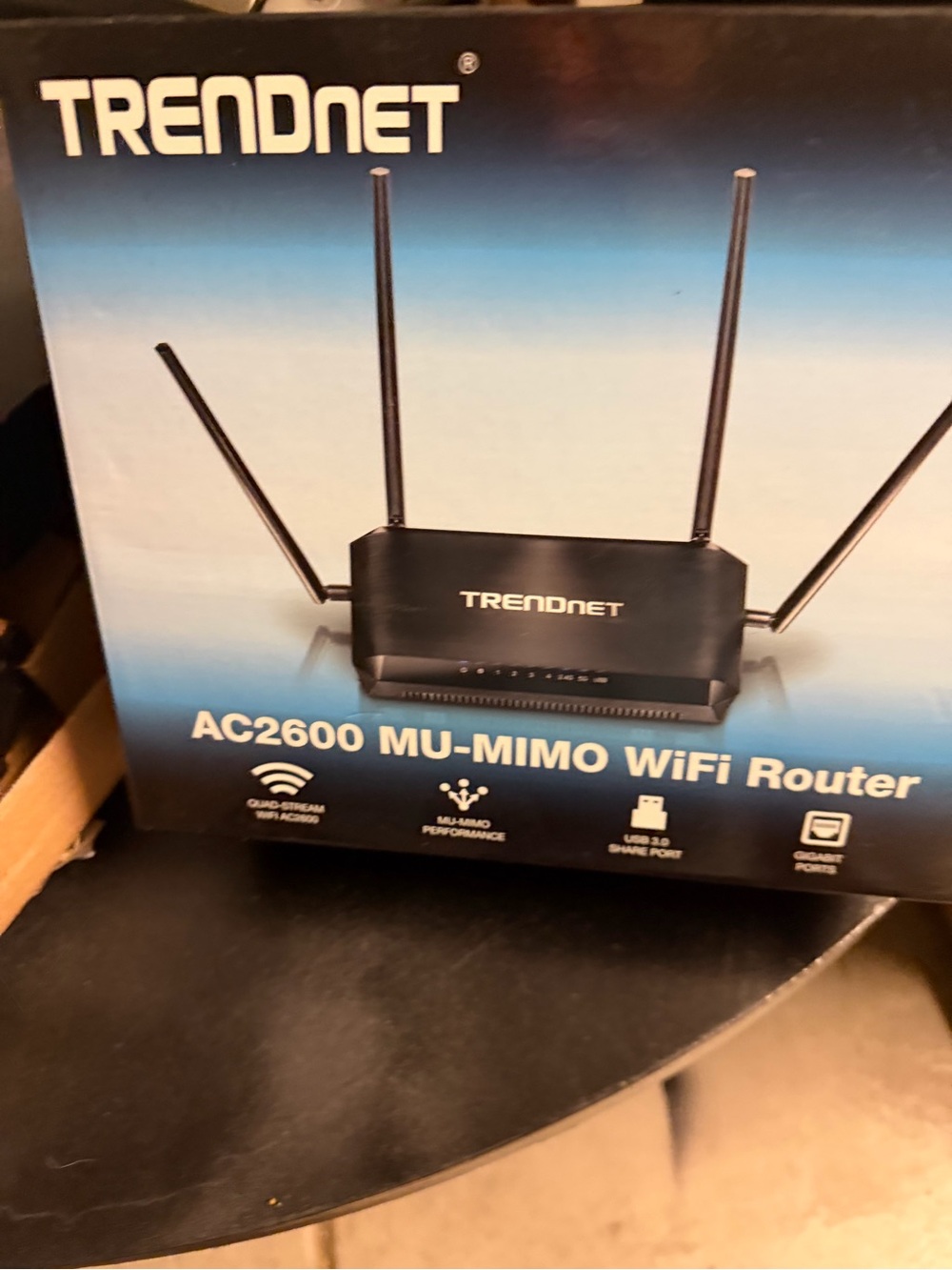 TRENDnet AC2600 Dual-Band Wireless Router in Black